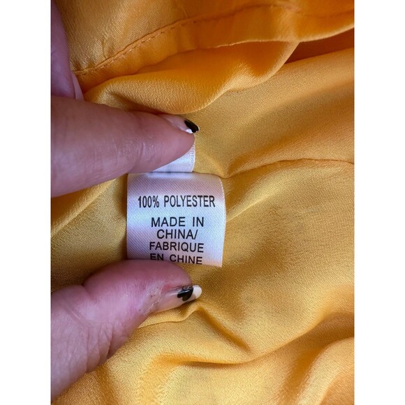 Queen Mulock Asian Inspired Lace Pankou Knots High Neck Side Slits Midi Dress S - Picture 10 of 11